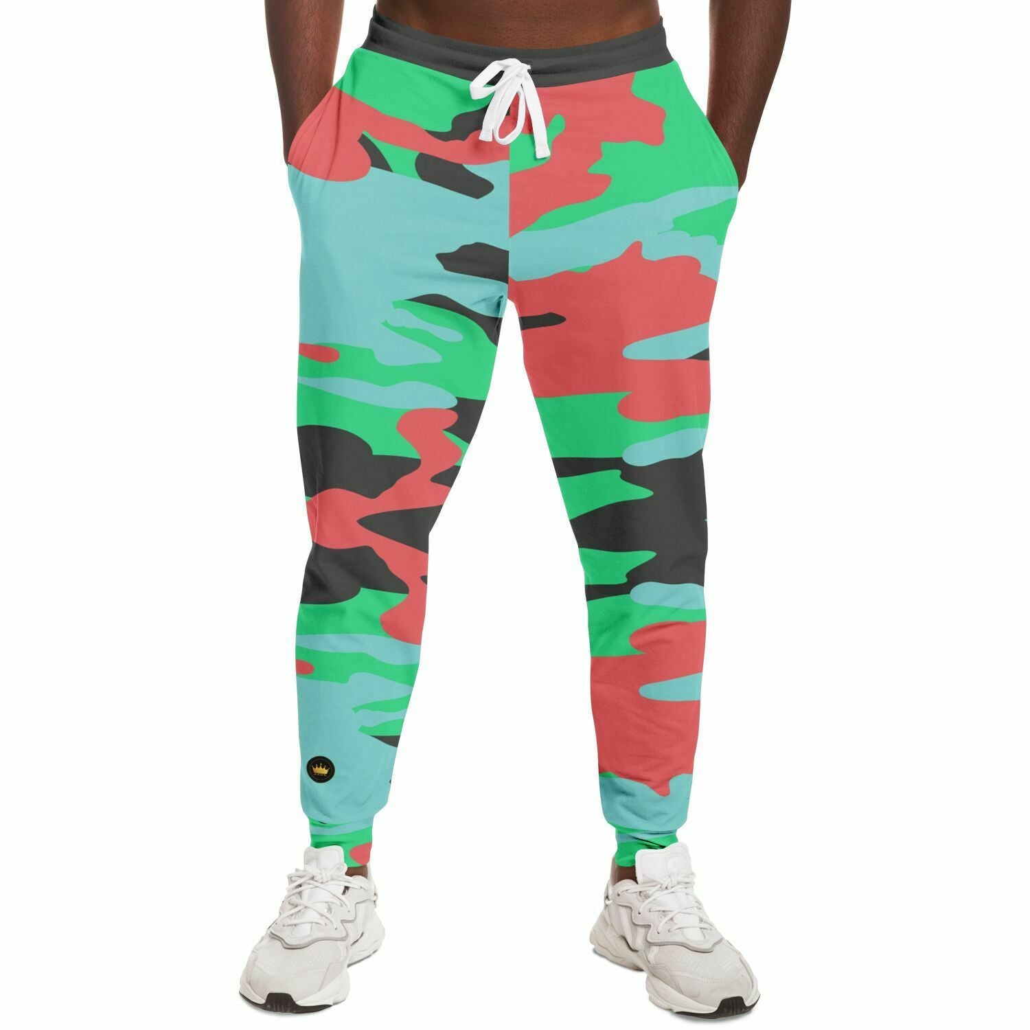 Watermelon Mint Eco-Poly Camo Unisex Joggers