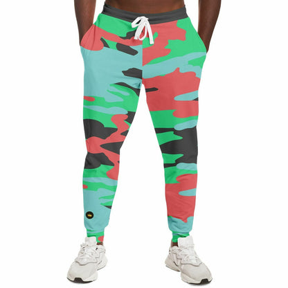 Watermelon Mint Eco-Poly Camo Unisex Joggers