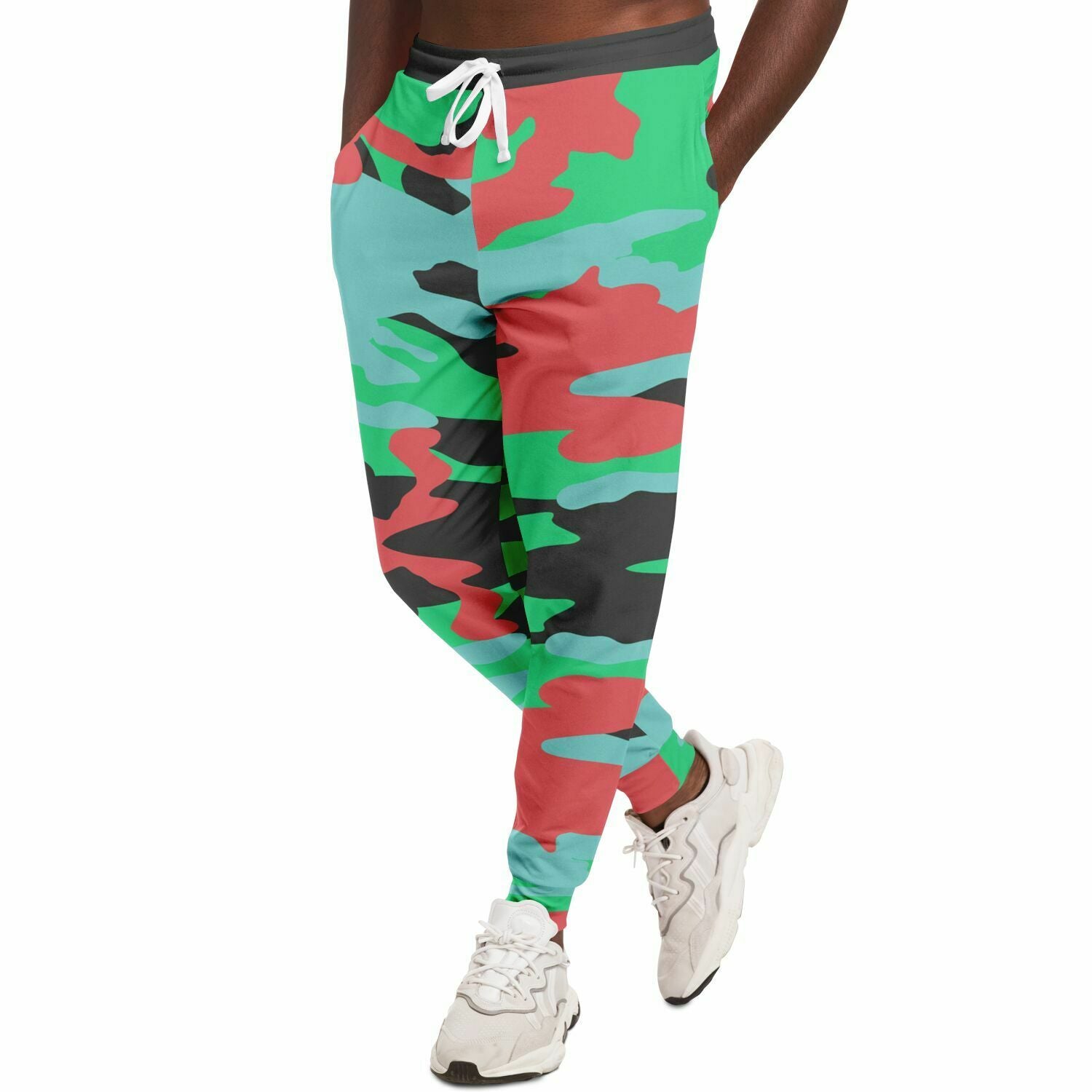 Watermelon Mint Eco-Poly Camo Unisex Joggers
