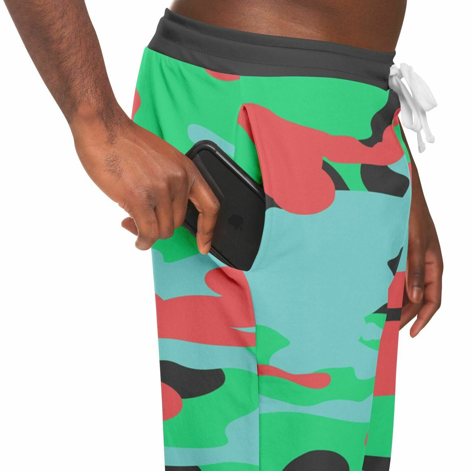 Watermelon Mint Eco-Poly Camo Unisex Joggers