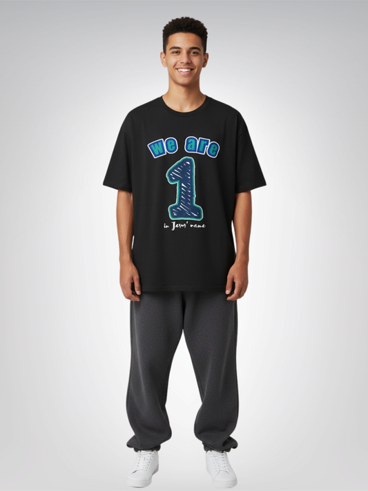 We Are One - In Jesus' Name Heavyweight Unisex Tee