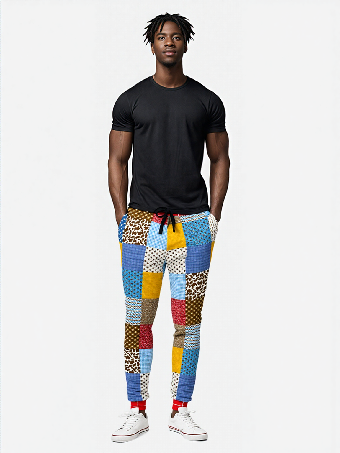 Western Edition Country Patchwork Eco-Poly Unisex Joggers