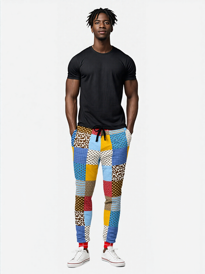 Western Edition Country Patchwork Eco-Poly Unisex Joggers