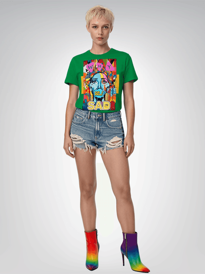 Why So SAD Graffiti Art Heavyweight Unisex Tee