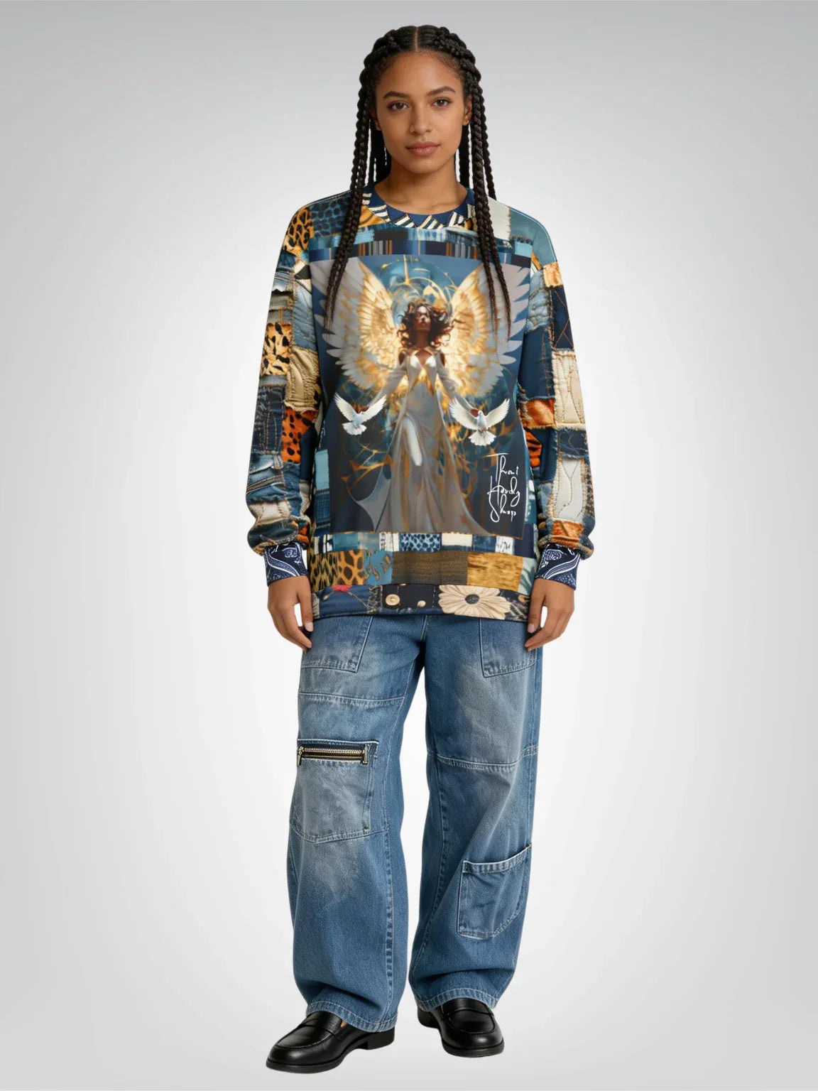 Wild Angel Animal Print Unisex Sweatshirt (Gold Label)