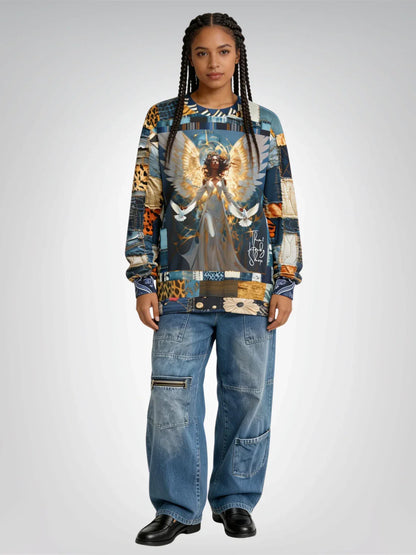 Wild Angel Animal Print Unisex Sweatshirt (Gold Label)