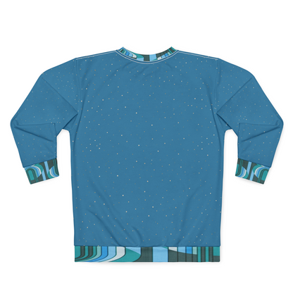 Wild Cheetah in Blue Unisex Sweatshirt (Gold Label)
