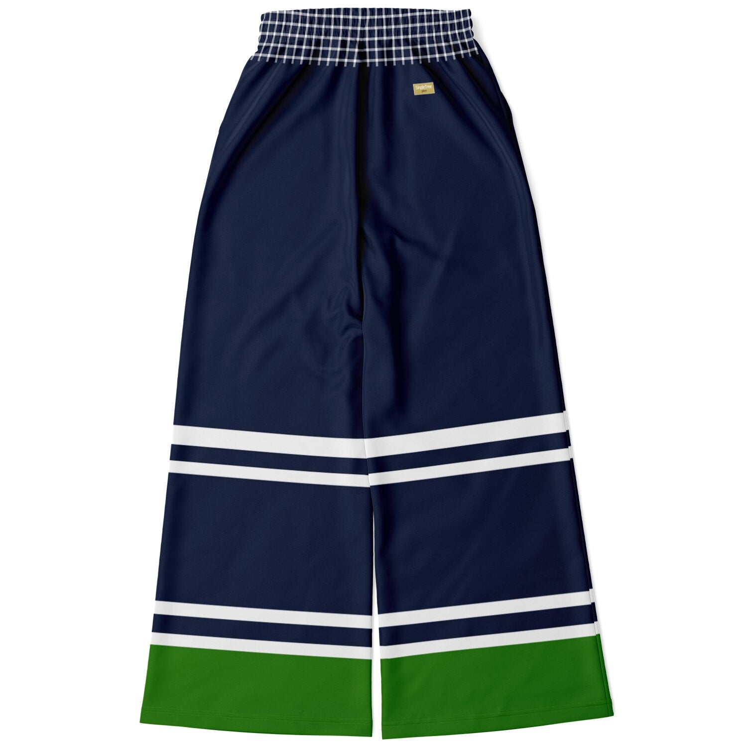 Wimbledon Green Flash Eco-Poly Wide Leg Pants