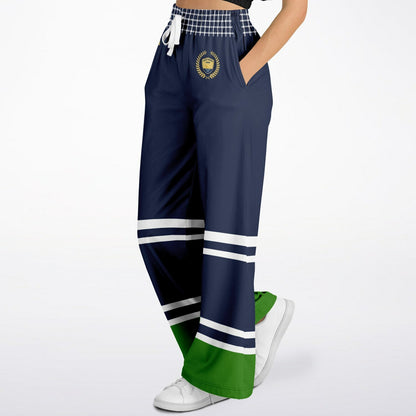 Wimbledon Green Flash Eco-Poly Wide Leg Pants