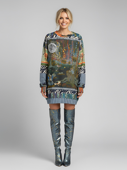 Wiosna Waterway in Deco Fantasy Unisex Sweatshirt (Gold Label)