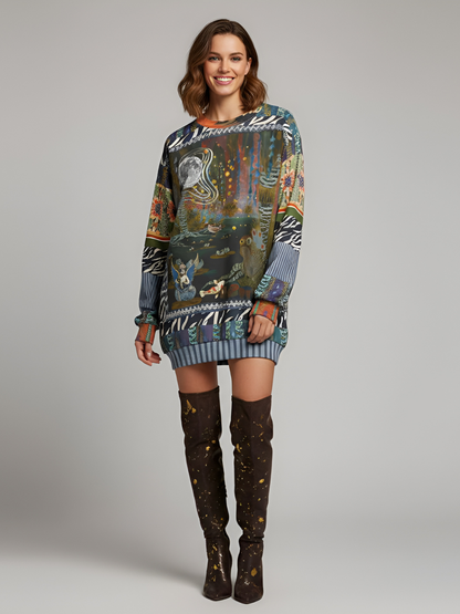 Wiosna Waterway in Deco Fantasy Unisex Sweatshirt (Gold Label)