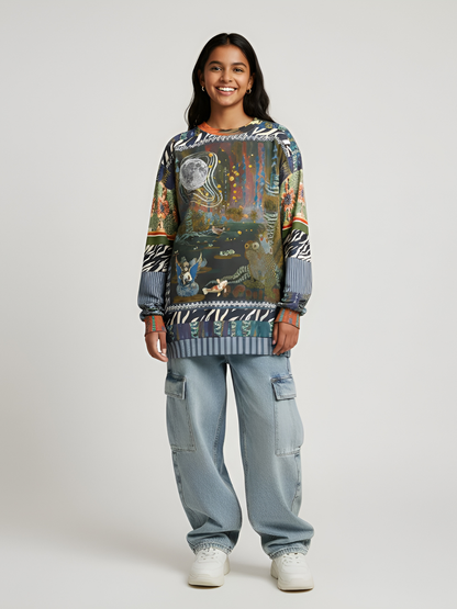 Wiosna Waterway in Deco Fantasy Unisex Sweatshirt (Gold Label)