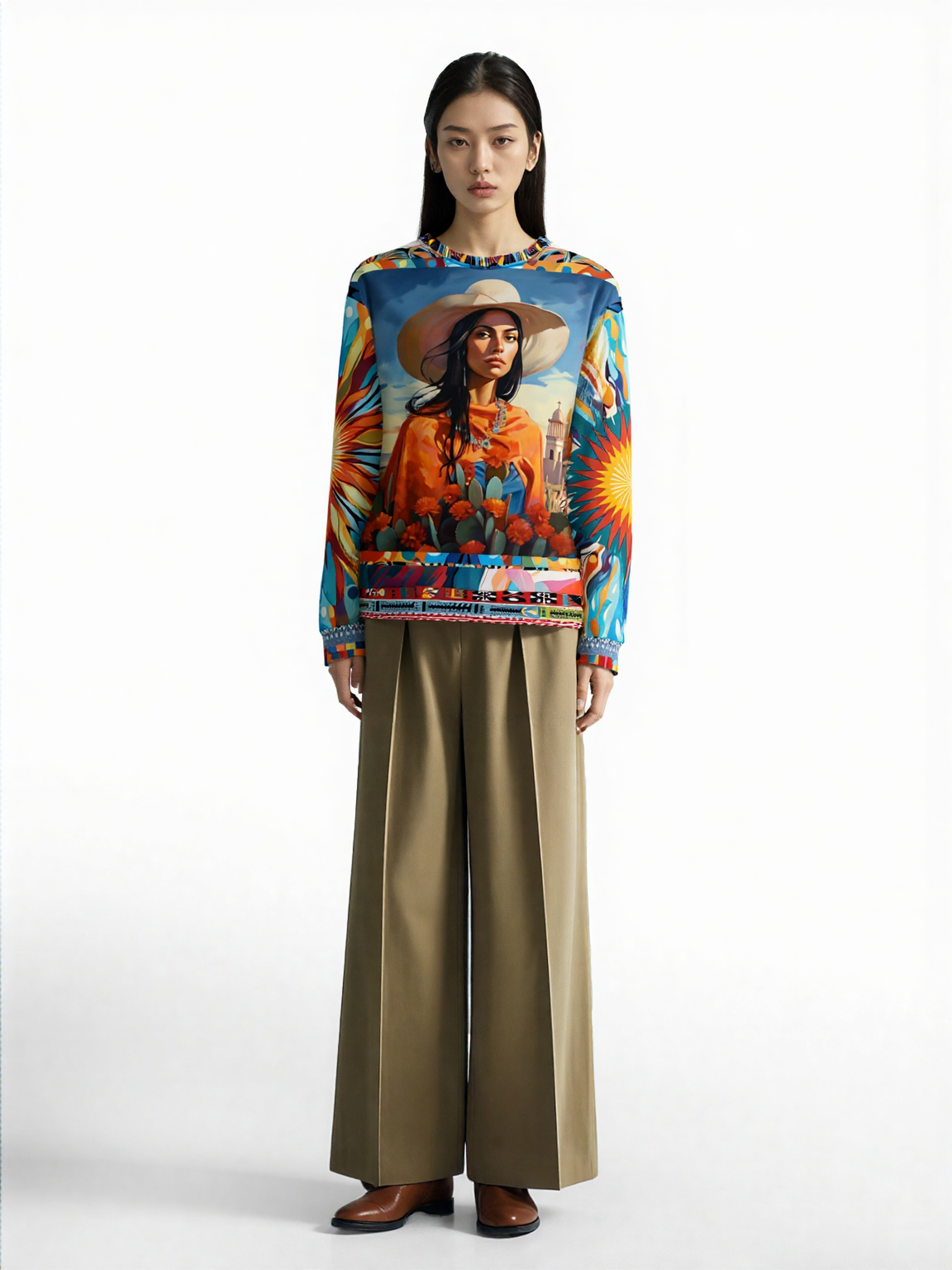 Woman of Chihuahua Unisex Sweatshirt (Gold Label)