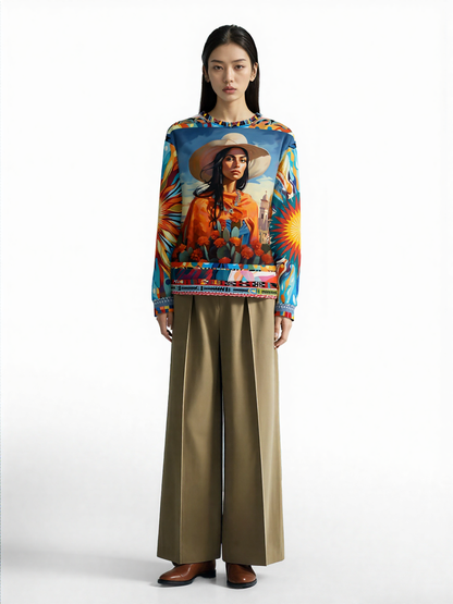 Woman of Chihuahua Unisex Sweatshirt (Gold Label)