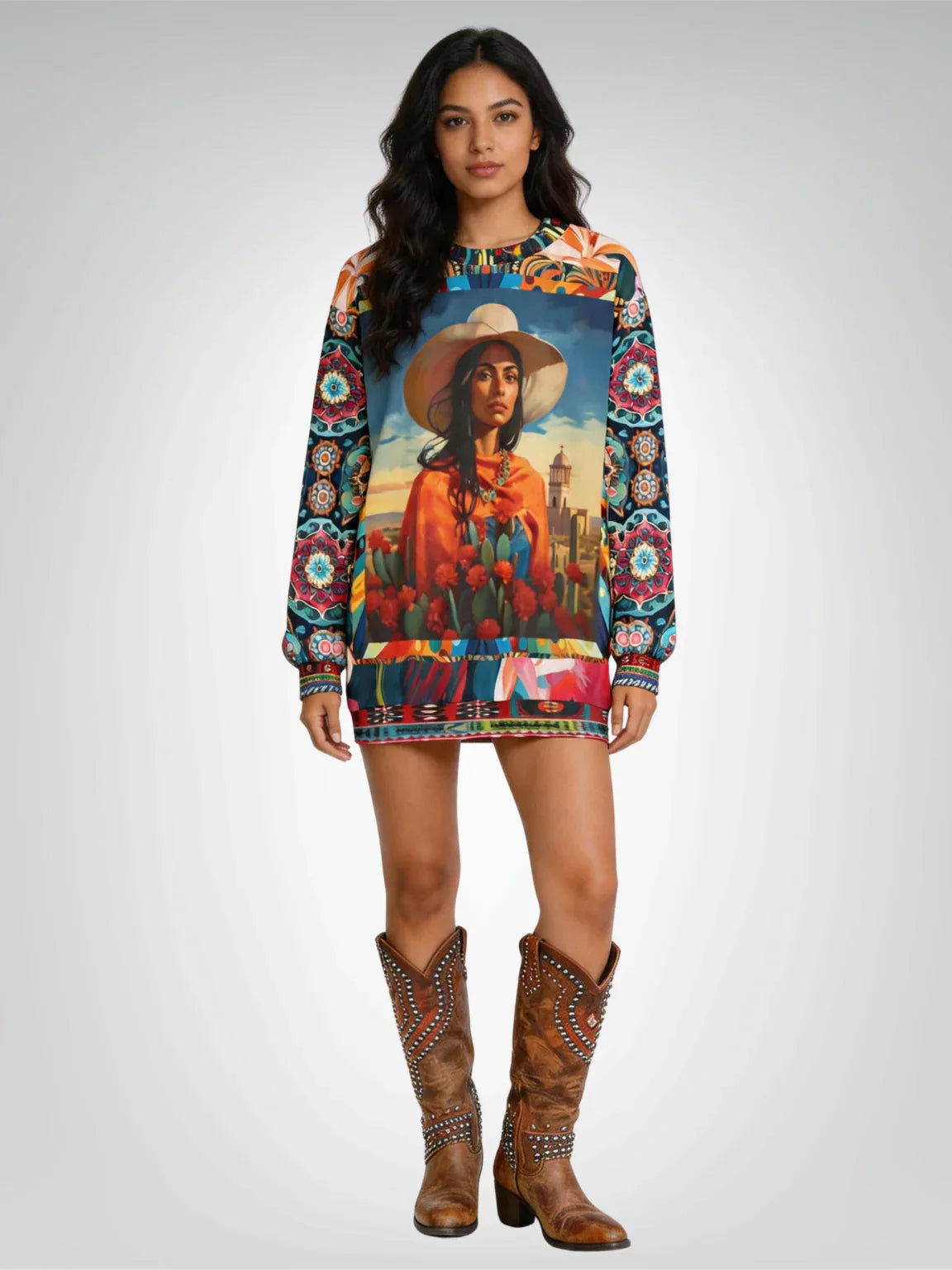 Woman of Chihuahua Unisex Sweatshirt (Gold Label)