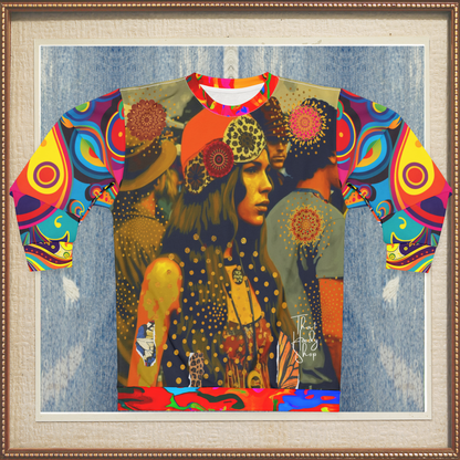 Woodstock Girl Mandala Unisex Sweatshirt (Gold Label)