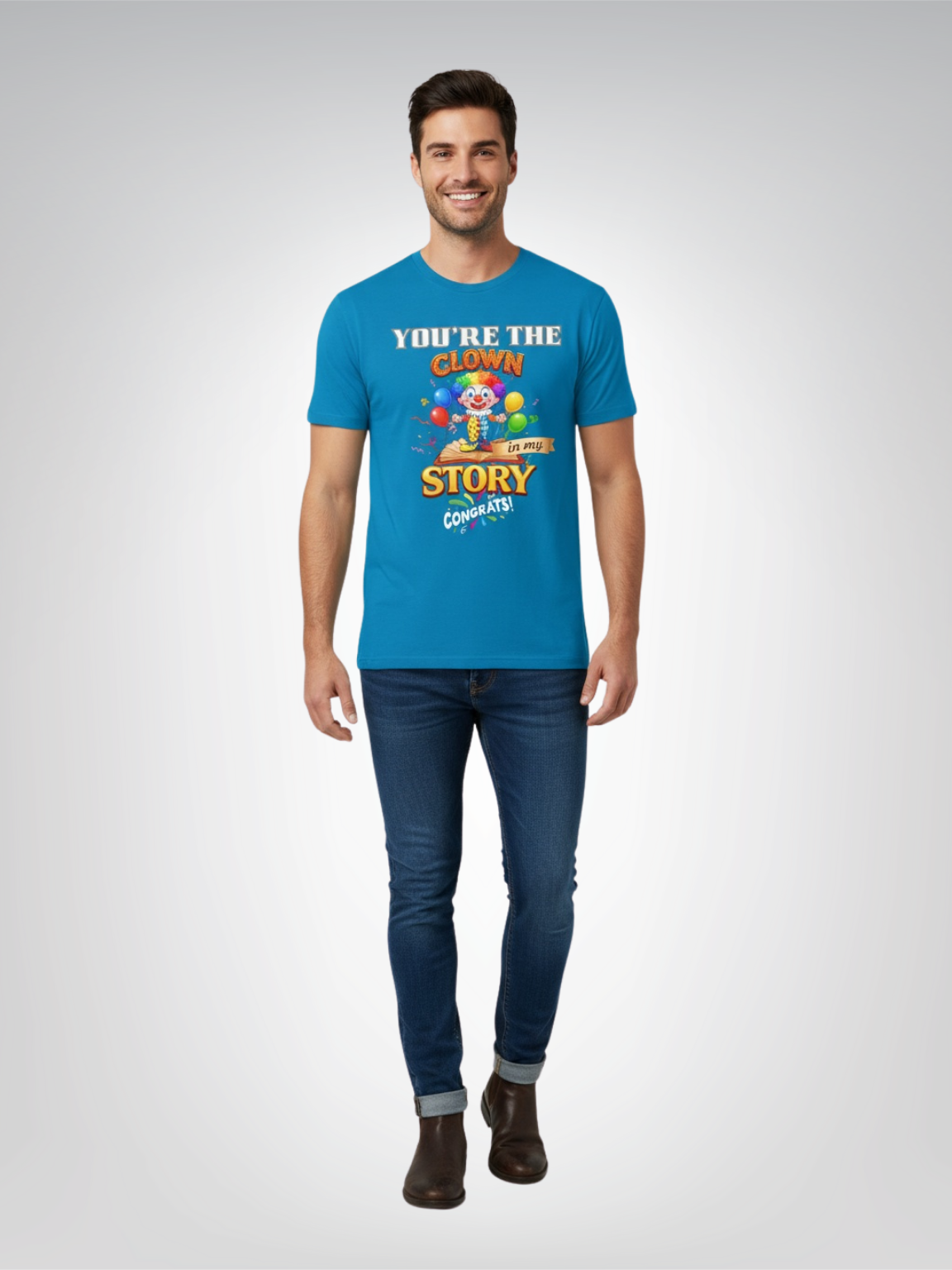 You Are the Clown in My Story - Congrats! Heavyweight Unisex Tee