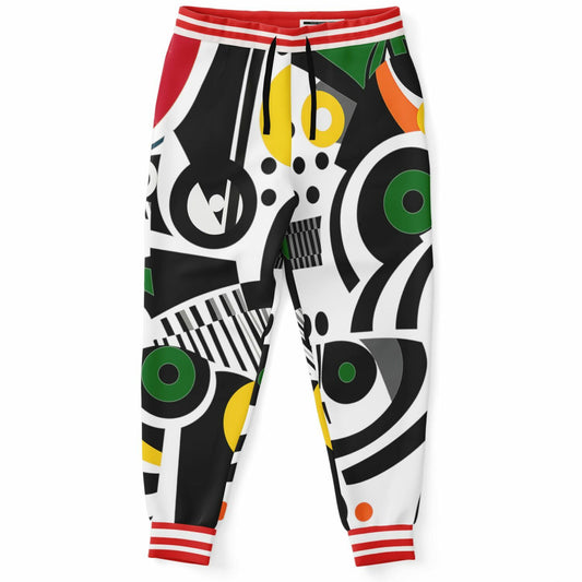 Zebra in African Abstract Eco-Poly Unisex Joggers