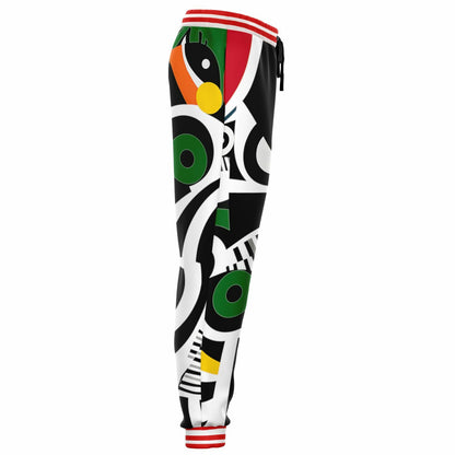 Zebra in African Abstract Eco-Poly Unisex Joggers