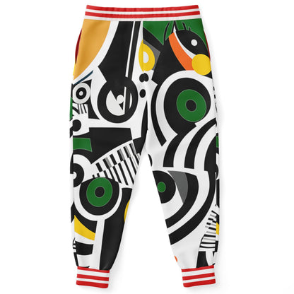Zebra in African Abstract Eco-Poly Unisex Joggers