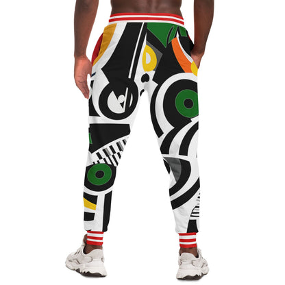 Zebra in African Abstract Eco-Poly Unisex Joggers