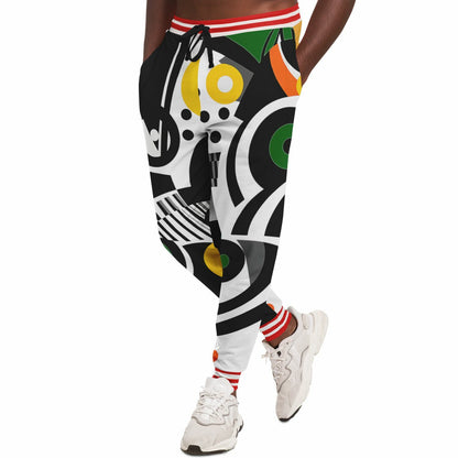Zebra in African Abstract Eco-Poly Unisex Joggers