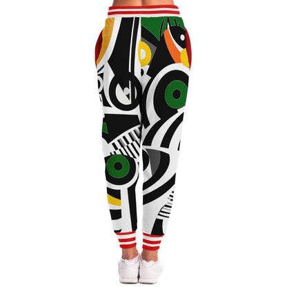 Zebra in African Abstract Eco-Poly Unisex Joggers