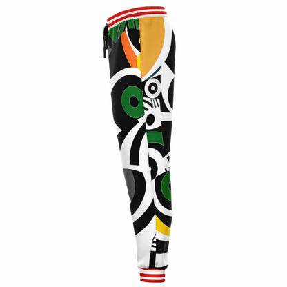 Zebra in African Abstract Eco-Poly Unisex Joggers