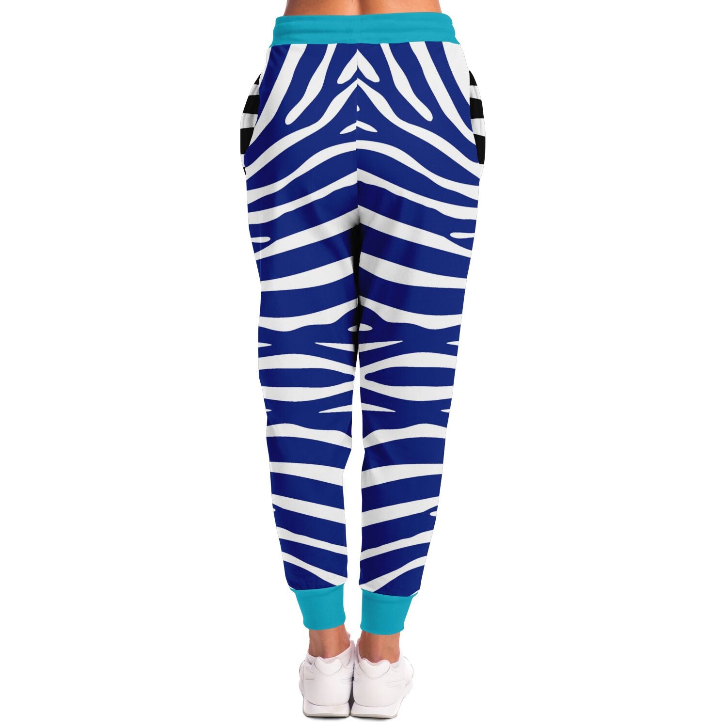Zebra in Blue Royal Eco-Poly Unisex Joggers