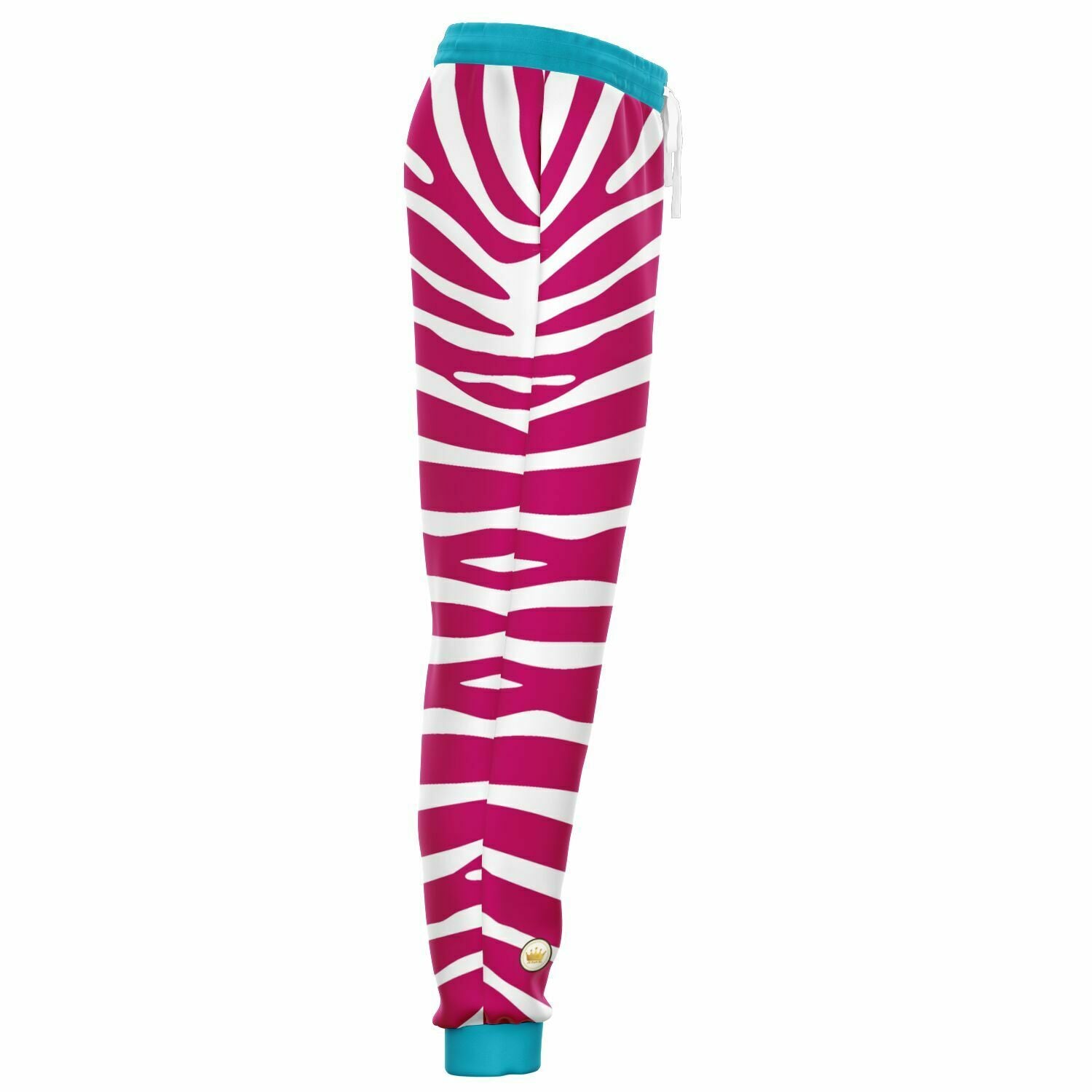 Zebra in Raspberry Eco-Poly Unisex Joggers