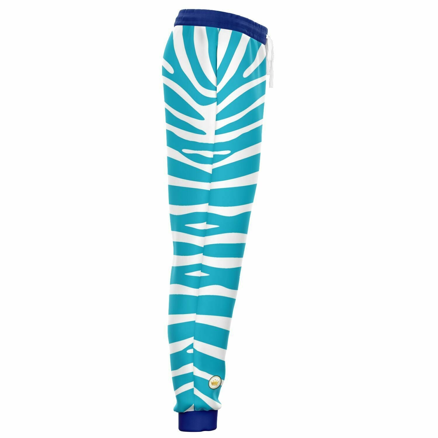 Zebra in Turquoise Eco-Poly Unisex Joggers