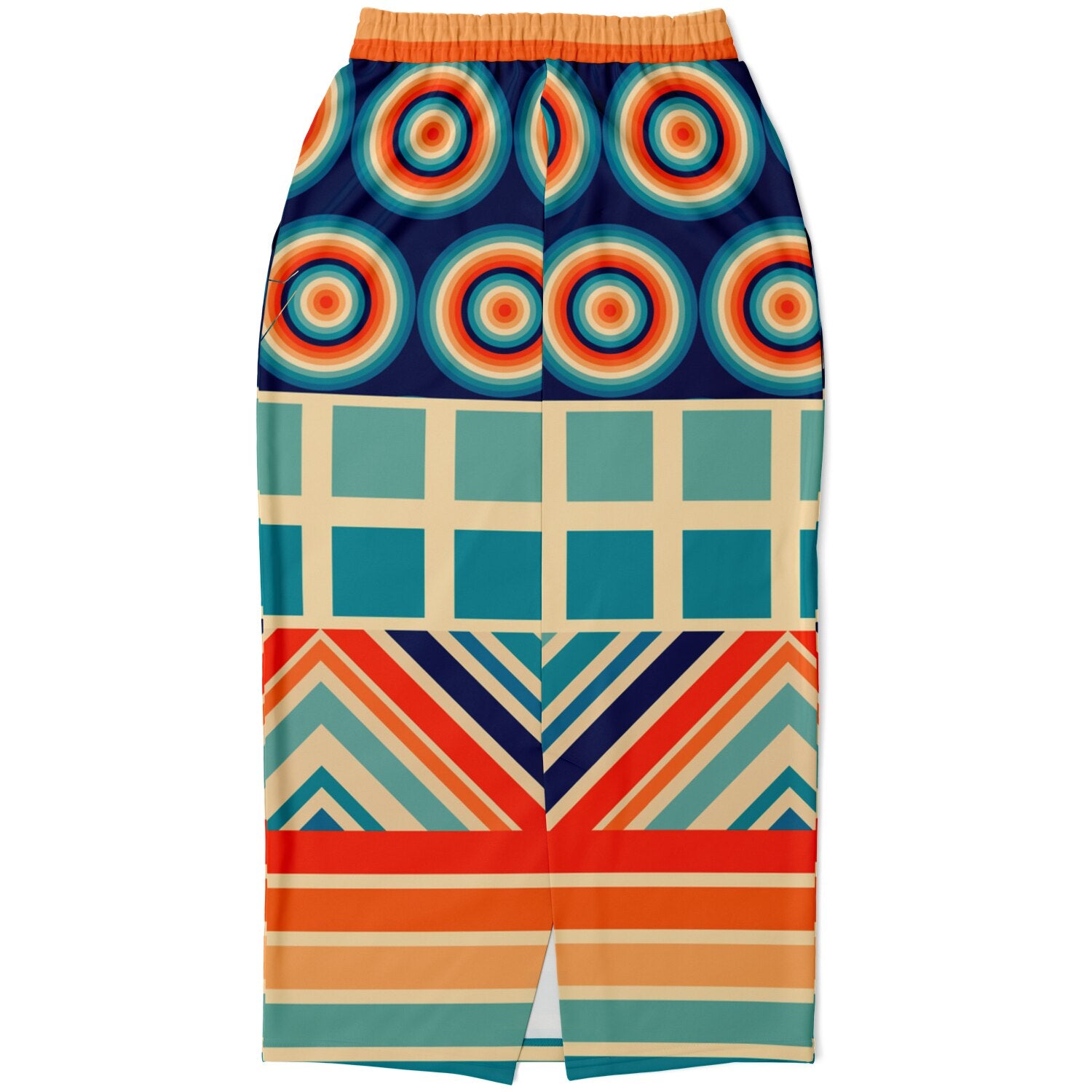 Ziggy Out Retro Eco-Poly Long Pocket Skirt