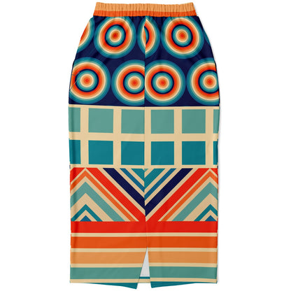 Ziggy Out Retro Eco-Poly Long Pocket Skirt